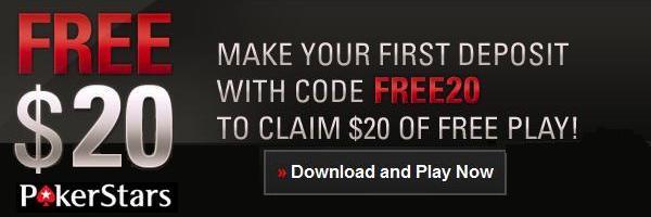 Pokerstars $20 free