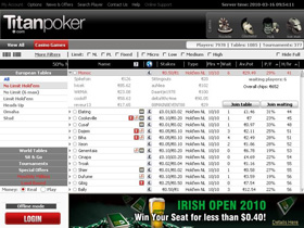 Titan Poker Lobby